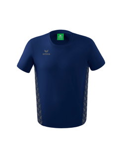 Erima Freizeit-Tshirt Essential Team - weicher Baumwollmix, klassischer Schnitt - navyblau/grau Herren